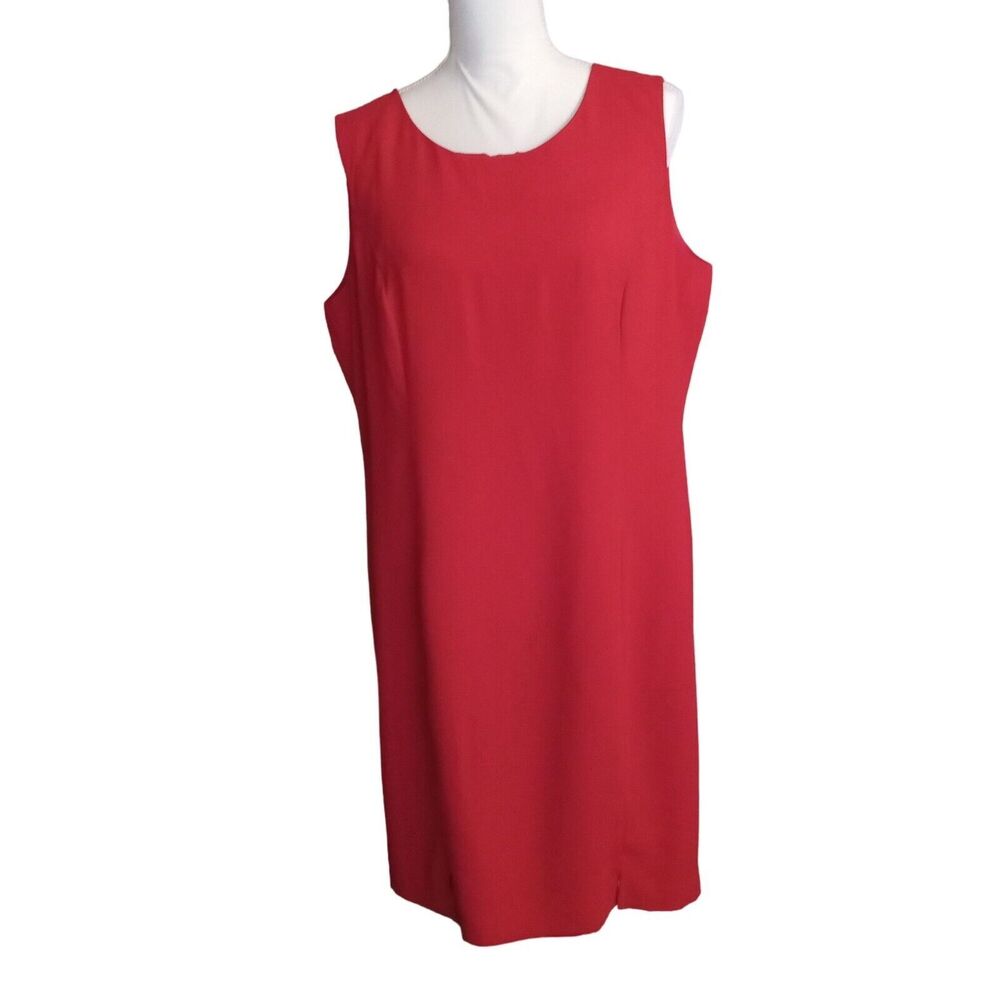 Danny & Nicole Red size 16 Women's Dress Knee Length Christmas Holiday Party